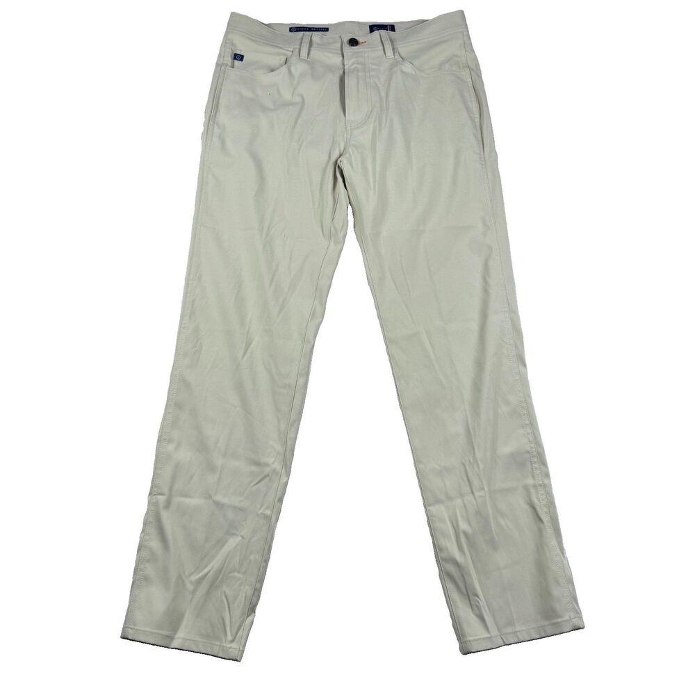 NWT Stitch's Britches Heston Five Pocket Performance Golf Pants Men 32x30 Oyster